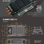 Dualsky SUMMIT 180XHV 220XHV High Voltage Electronic Speed Controller Airplane UAV Fixed Wing Helicopter VTOL Motor Controller